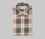 Green Checkered Tartan Fabric