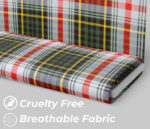 Green Checkered Tartan Fabric