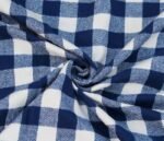 Blue Tom Tom Checkered Flannel Fabric