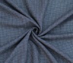 Navy Blue Houndstooth Material For Clothing