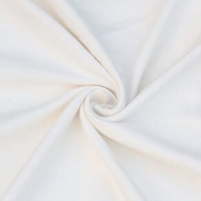 White 100 % Cotton Solid Flannel Fabric