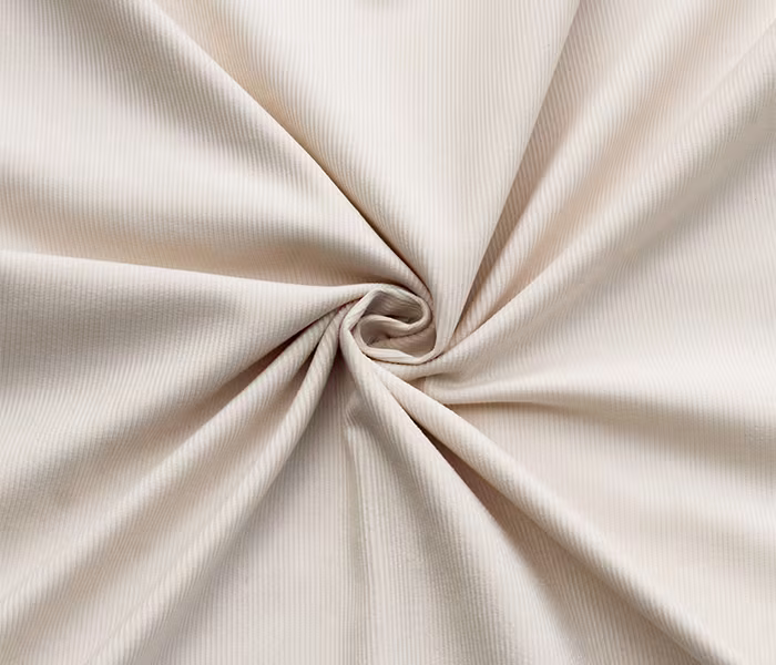 Beige corduroy fabric Beige Color Stretchable Corduroy Material