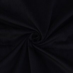 Black Cotton Corduroy Fabric