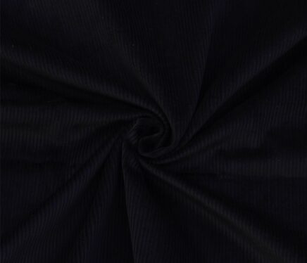 Black Cotton Corduroy Fabric