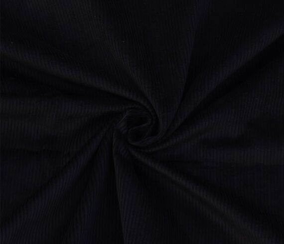 Black Cotton Corduroy Fabric