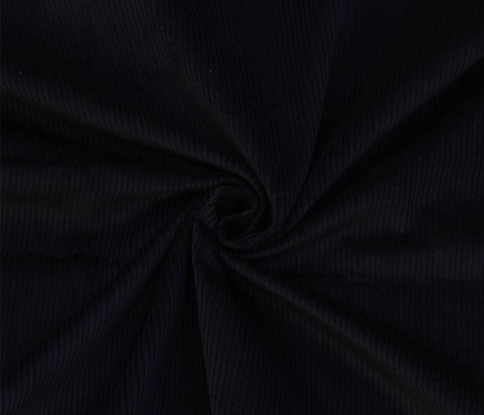 Black Cotton Corduroy Fabric