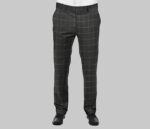 Dark Green Checkered Summer Suit Piece