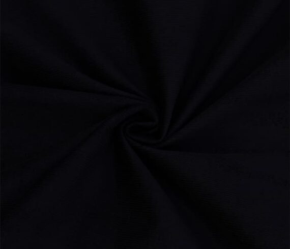 Black Corduroy Lycra Fabric