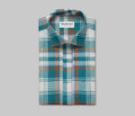 Green 100% Cotton Herringbone Clothing Material