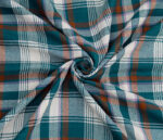 Green 100% Cotton Herringbone Clothing Material