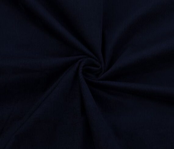 Navy Blue Stretchable Corduroy Fabric