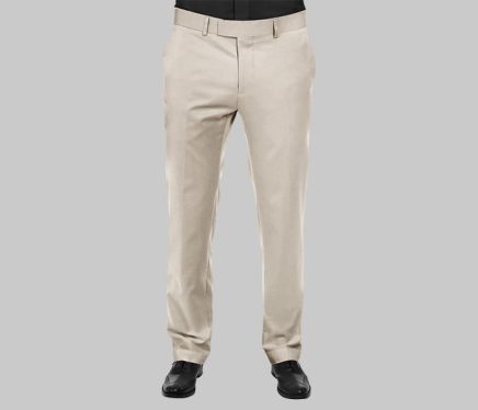 Beige Color Fourway Flexible Pants Piece