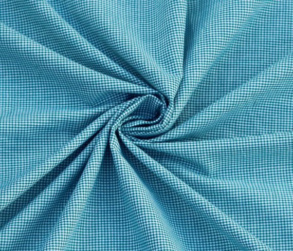 Aqua Green Gingham Fabric