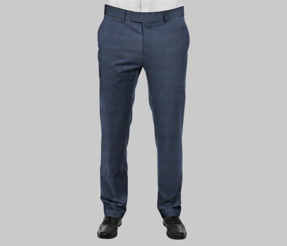 Blue Stretchable Lightweight Suiting Material