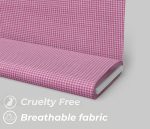 Pink Gingham Checkered Fabric