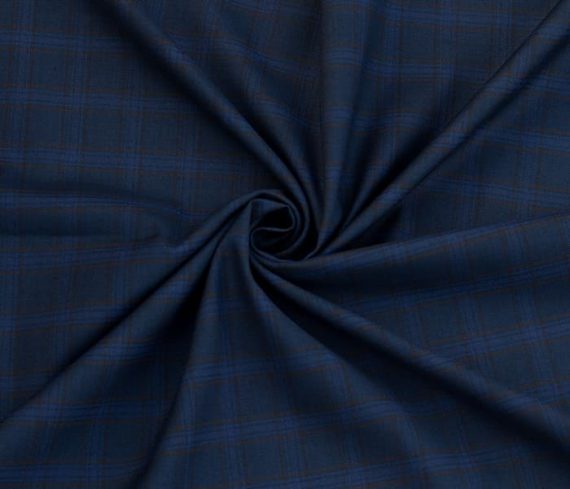Blue Stretchable Lightweight Suiting Material