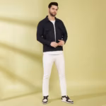 Black Herringbone Shacket with two pocket