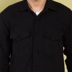 Buy Black Shacket for men