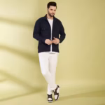 Buy Navy Blue Shacket from Bigreams