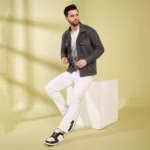 Grey Herringbone Wool  Shacket for Winter