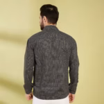 Grey Herringbone Wool  Shacket for Winter - Image 3