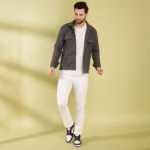 Grey Herringbone Wool  Shacket for Winter - Image 5