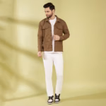 Classic Brown Herringbone Shacket – Perfect for Parties & Casual Wear - Image 2