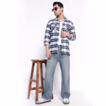 Men’s Blue Checked Overshirt