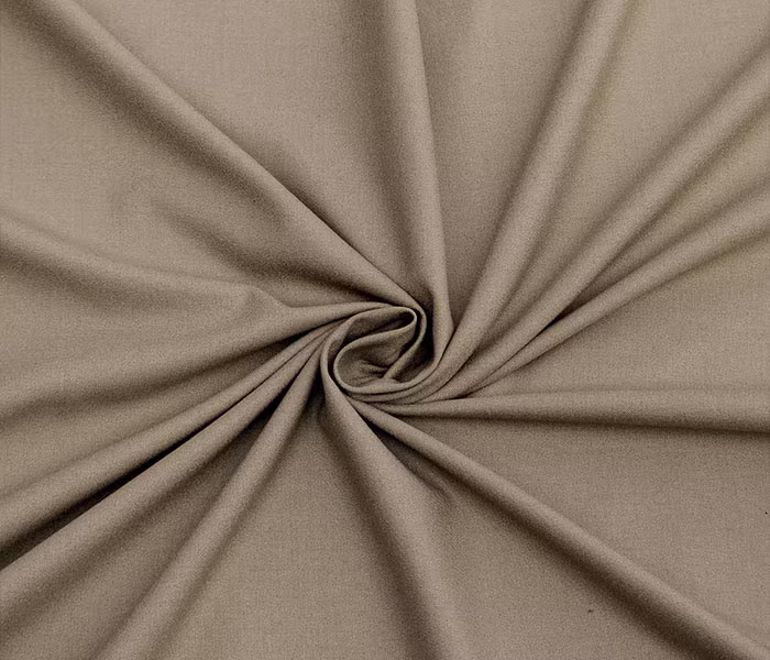 Buy khaki fourway fabric for India Khaki Fourway Stretchable Suiting Fabric