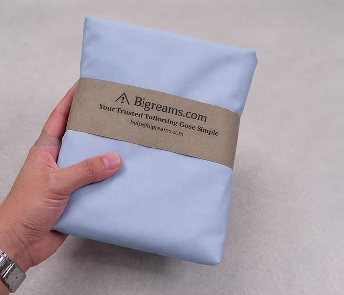 Sky Blue Cotton Twill Fabric 30s Count